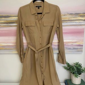 Banana Republic Camel Shirtdress NWOT
